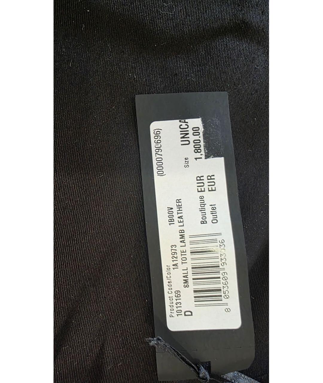 VERSACE Черная кожаная сумка тоут, фото 8