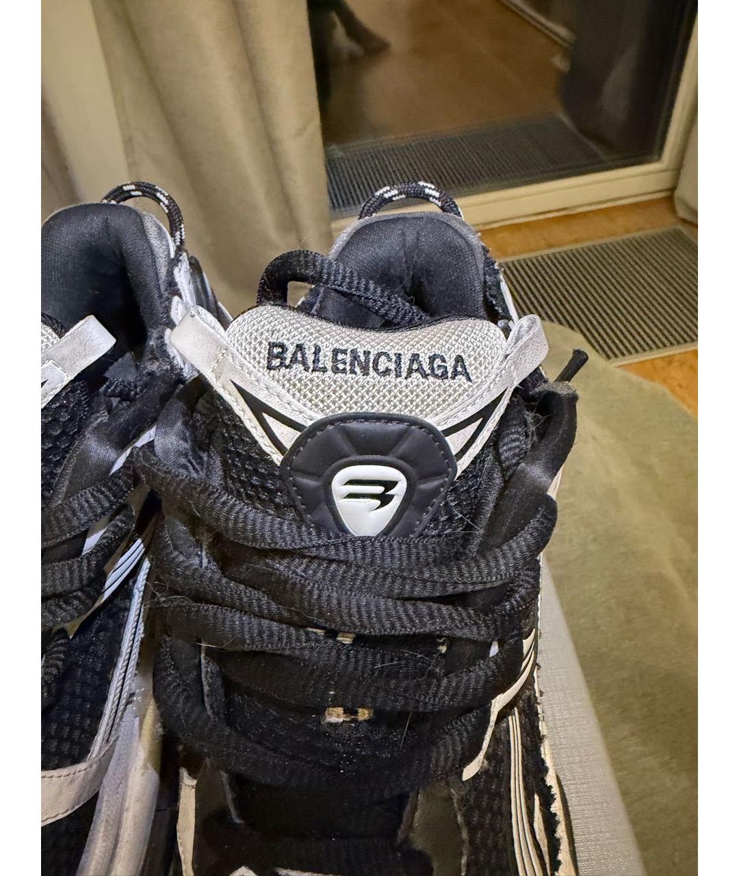 BALENCIAGA Черные низкие кроссовки / кеды, фото 2