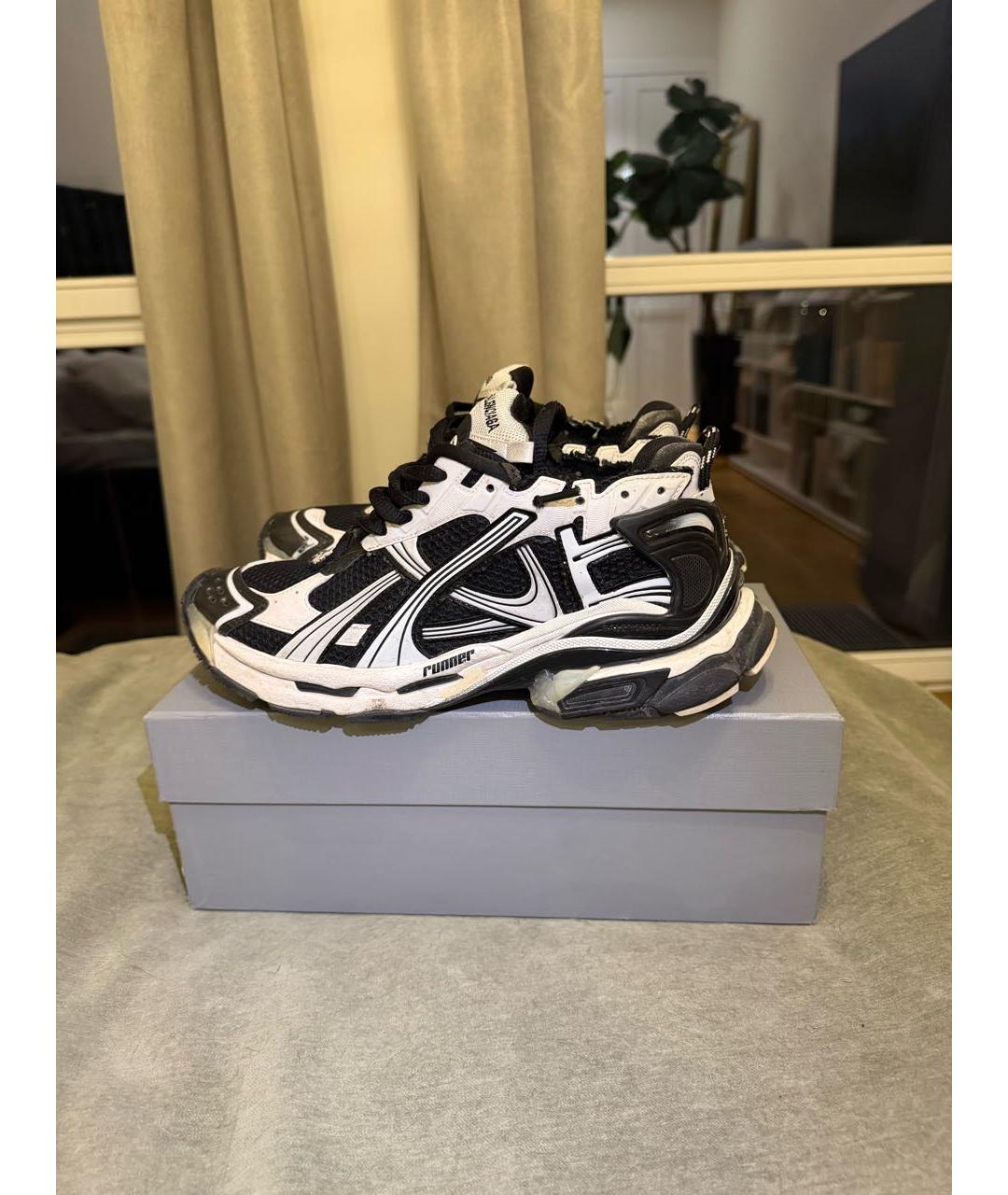 BALENCIAGA Черные низкие кроссовки / кеды, фото 4