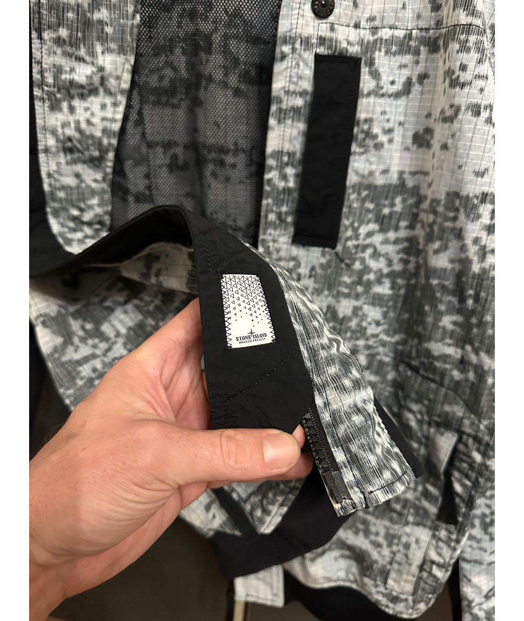 STONE ISLAND SHADOW PROJECT Серая полиамидовая куртка, фото 3