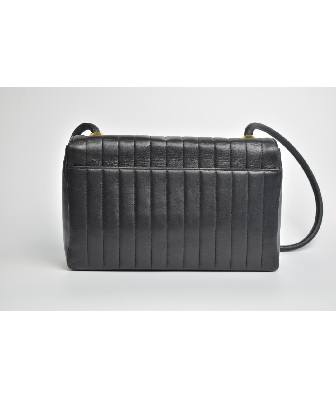 CHANEL Черная кожаная сумка через плечо, фото 3