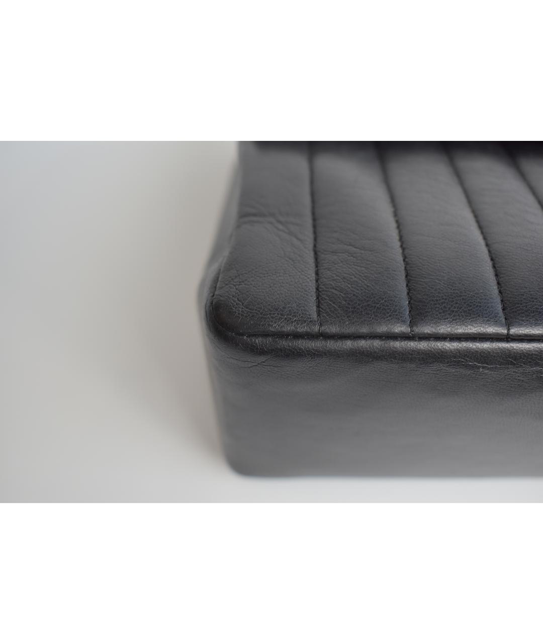 CHANEL Черная кожаная сумка через плечо, фото 6