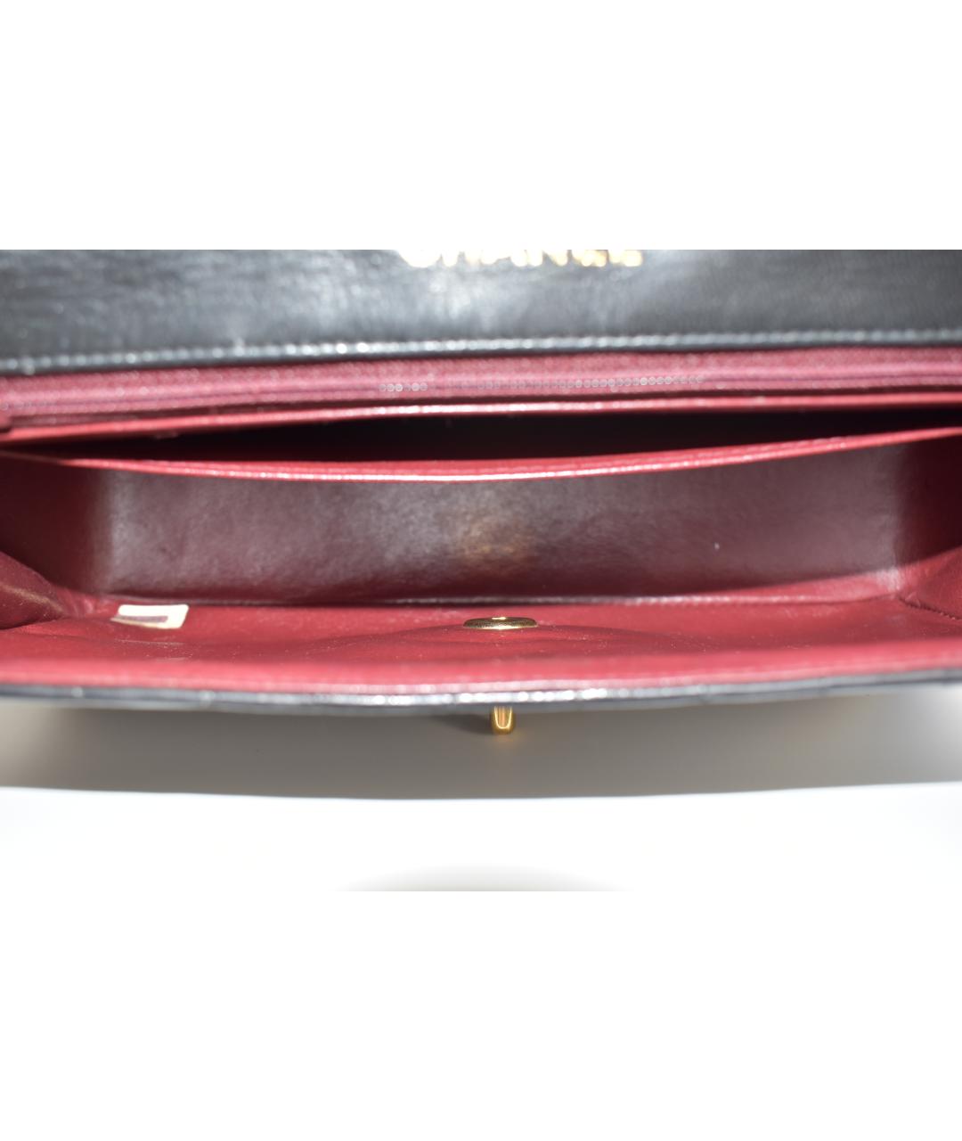 CHANEL Черная кожаная сумка через плечо, фото 4