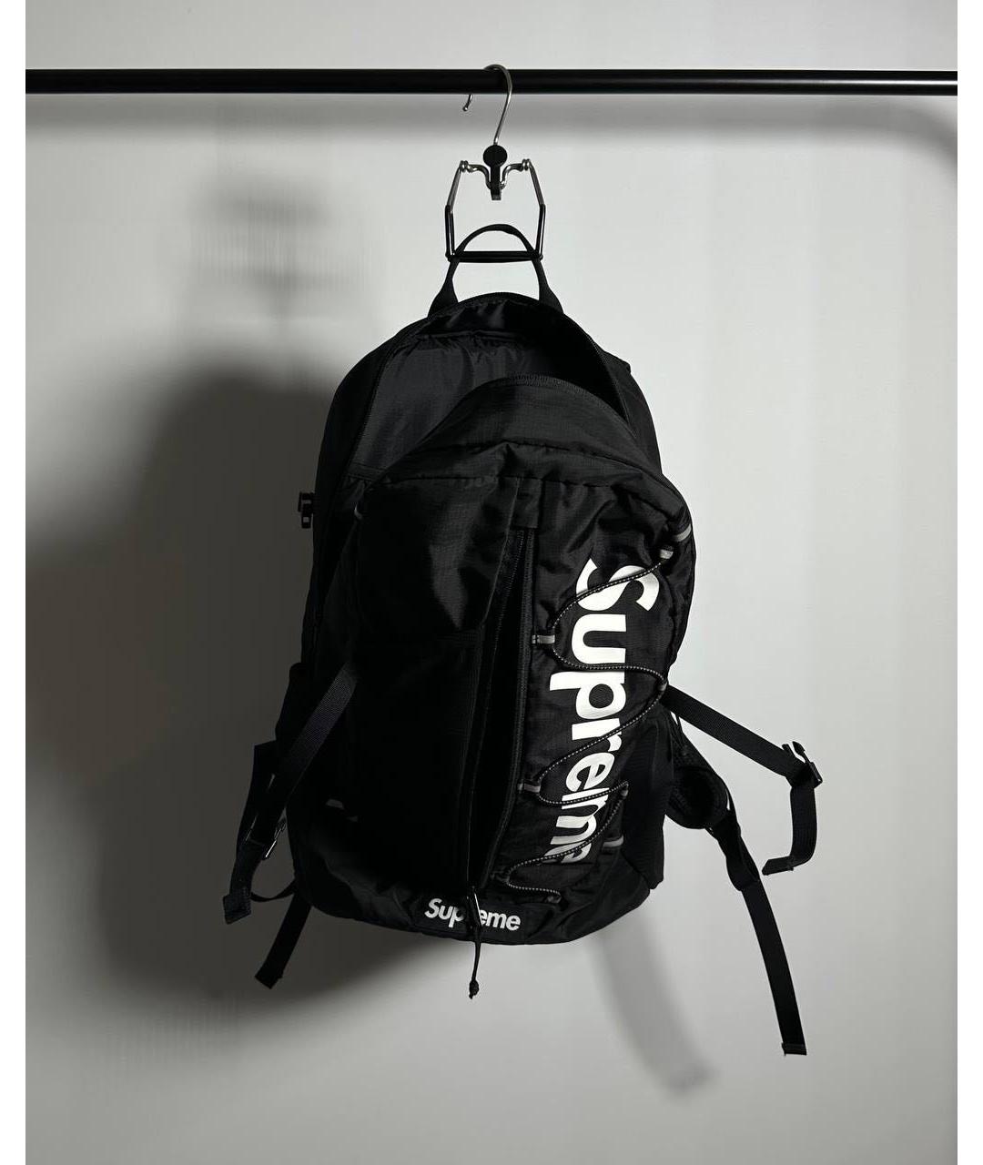 SUPREME Черный рюкзак, фото 2