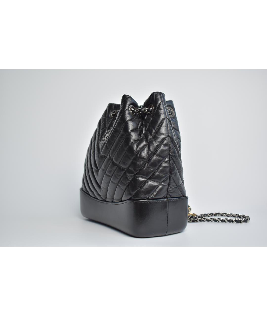 CHANEL Черный кожаный рюкзак, фото 2