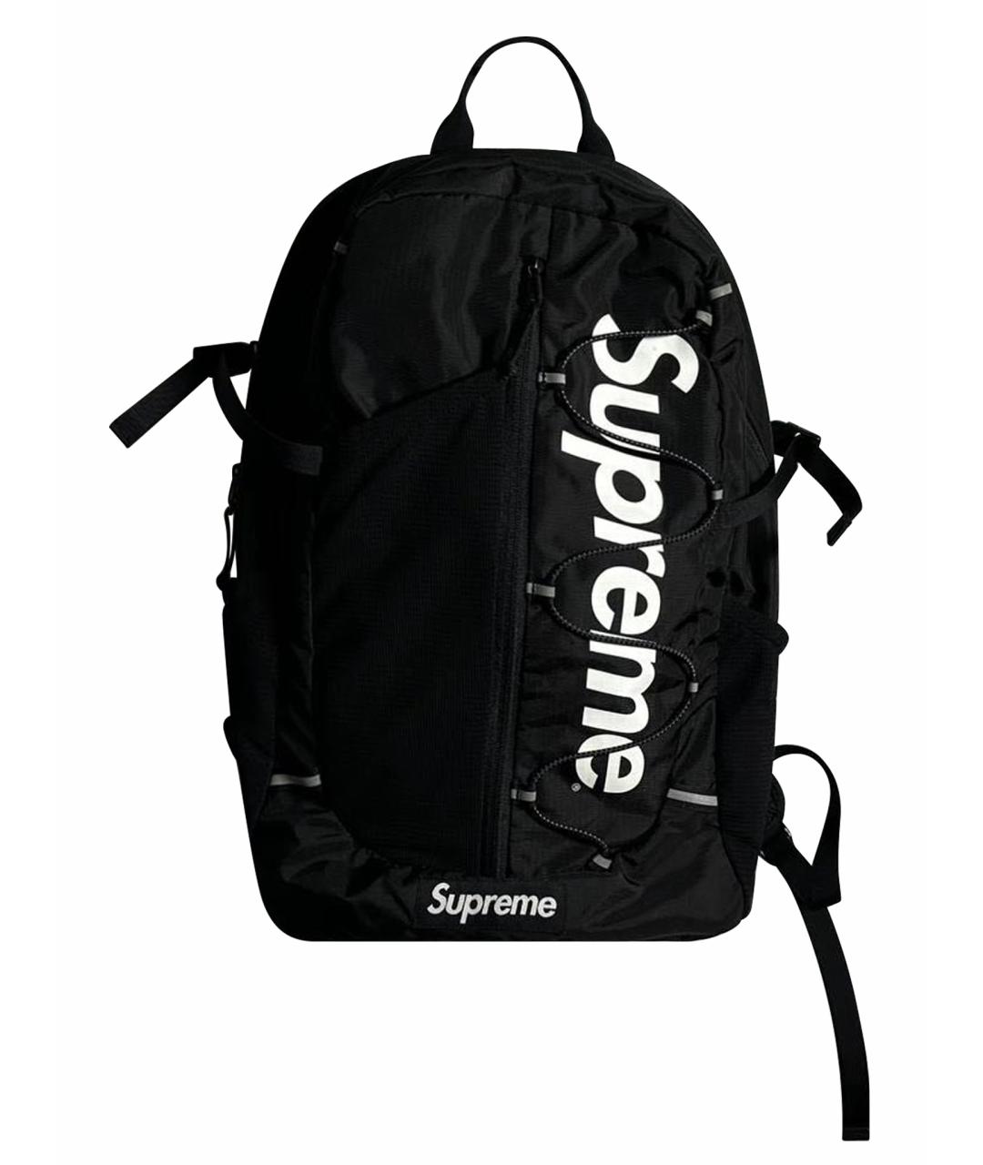 SUPREME Черный рюкзак, фото 1