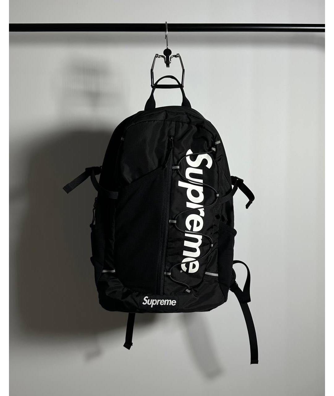 SUPREME Черный рюкзак, фото 7