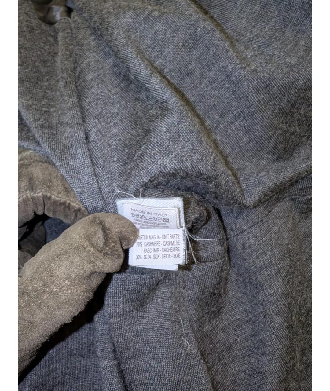 BRUNELLO CUCINELLI Коричневое кожаное пальто, фото 7