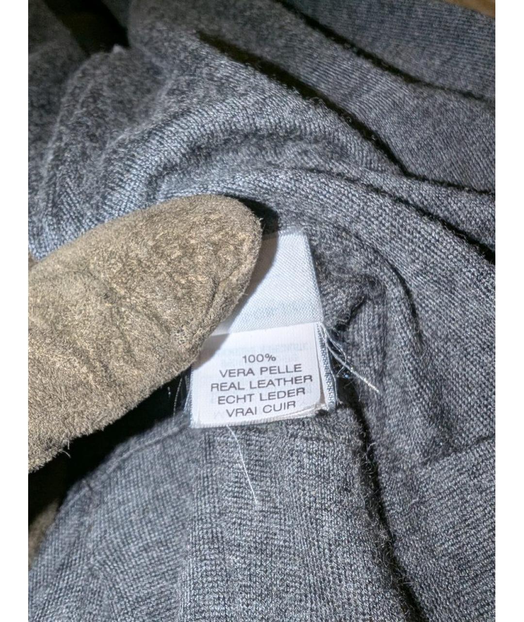 BRUNELLO CUCINELLI Коричневое кожаное пальто, фото 6