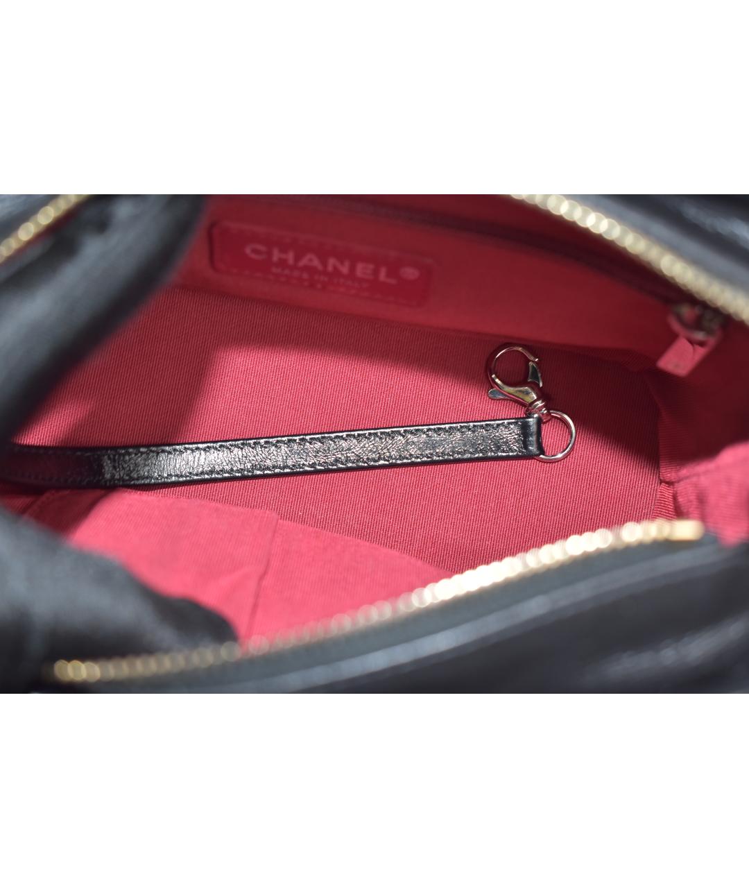 CHANEL Черная кожаная сумка через плечо, фото 4