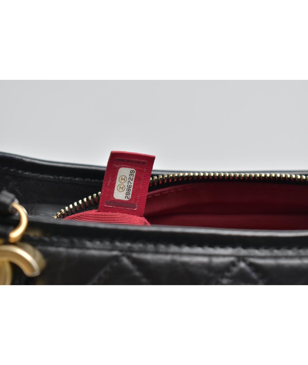 CHANEL Черная кожаная сумка через плечо, фото 9