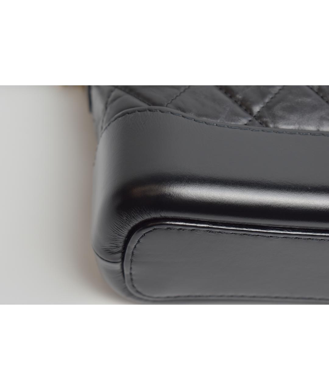 CHANEL Черная кожаная сумка через плечо, фото 6