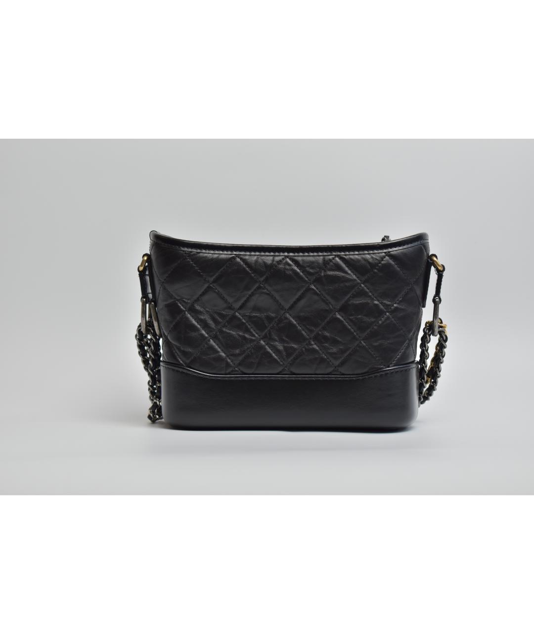 CHANEL Черная кожаная сумка через плечо, фото 3