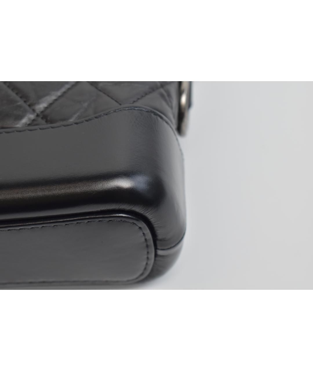 CHANEL Черная кожаная сумка через плечо, фото 7