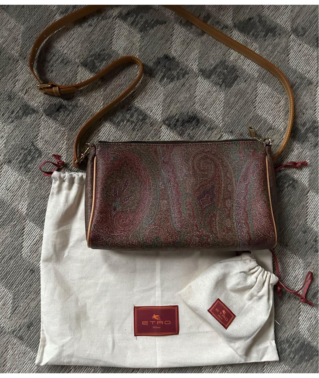 ETRO Мульти кожаная сумка через плечо, фото 9