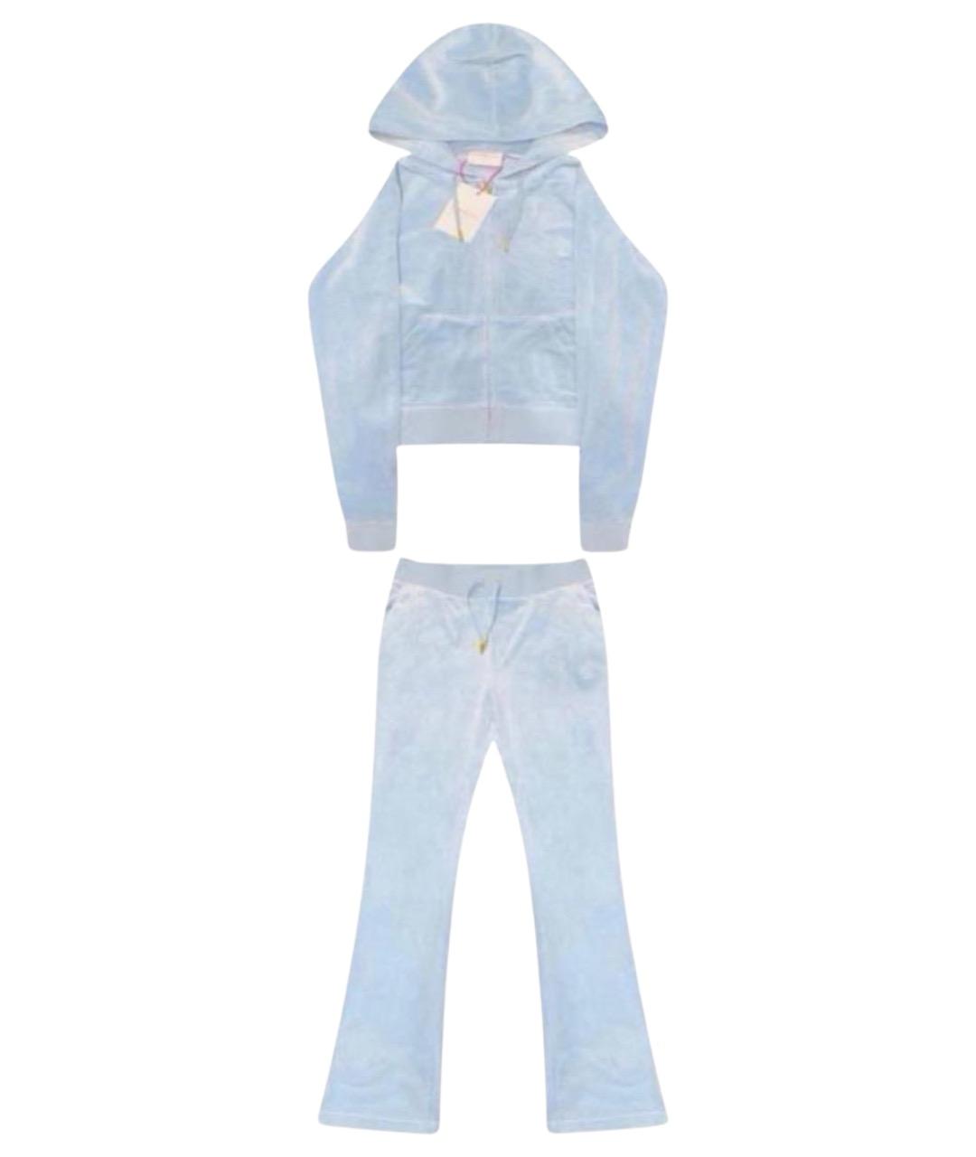 JUICY COUTURE Голубой полиэстеровый костюм с брюками, фото 1