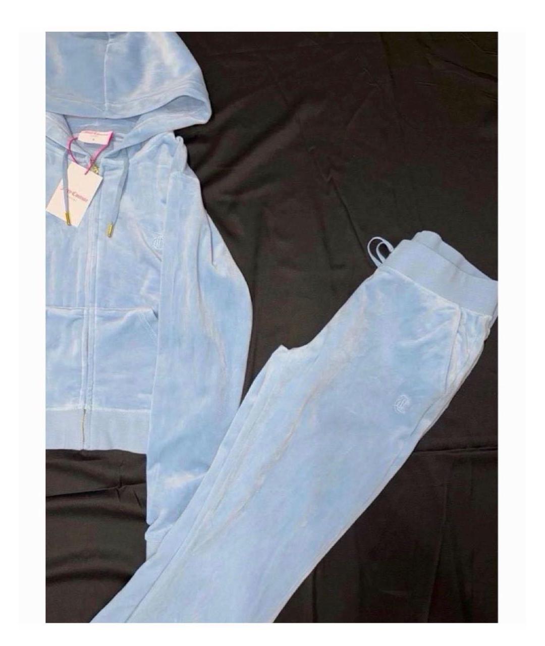 JUICY COUTURE Голубой полиэстеровый костюм с брюками, фото 5