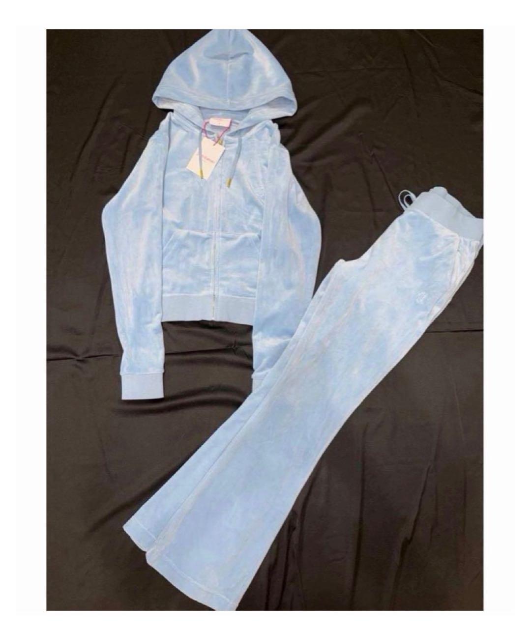 JUICY COUTURE Голубой полиэстеровый костюм с брюками, фото 4