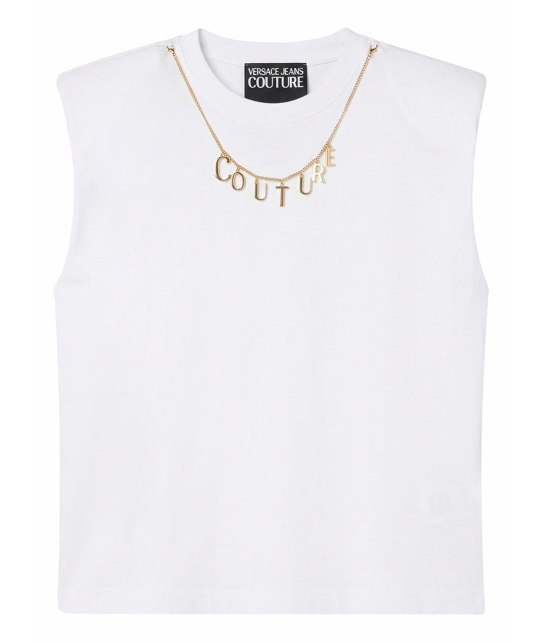 VERSACE Белая хлопковая футболка, фото 1
