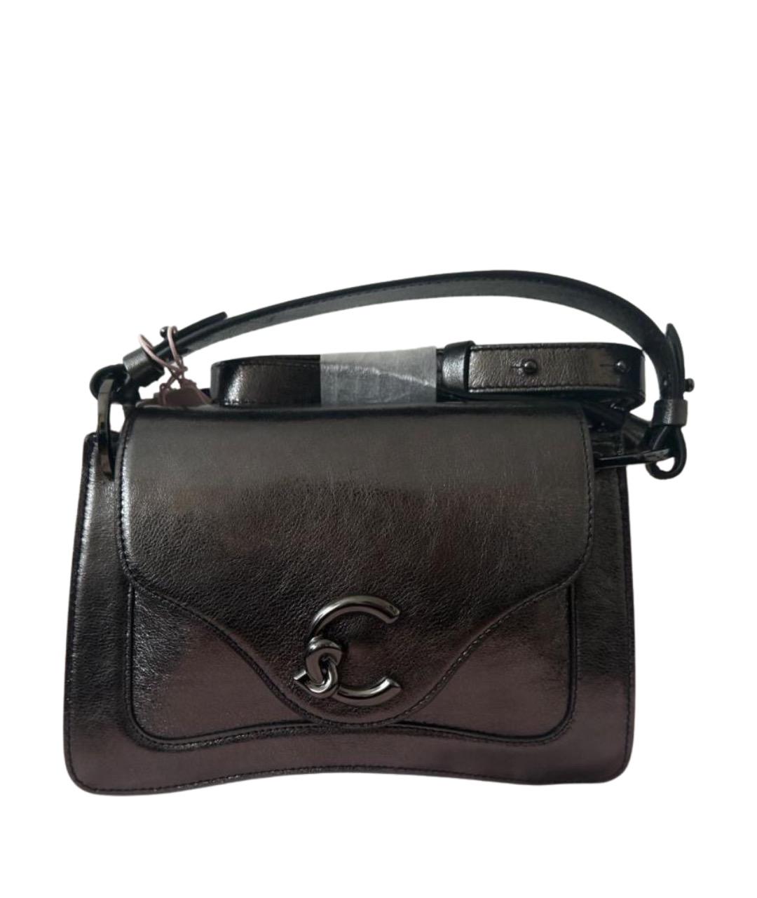 COCCINELLE Серая кожаная сумка через плечо, фото 1