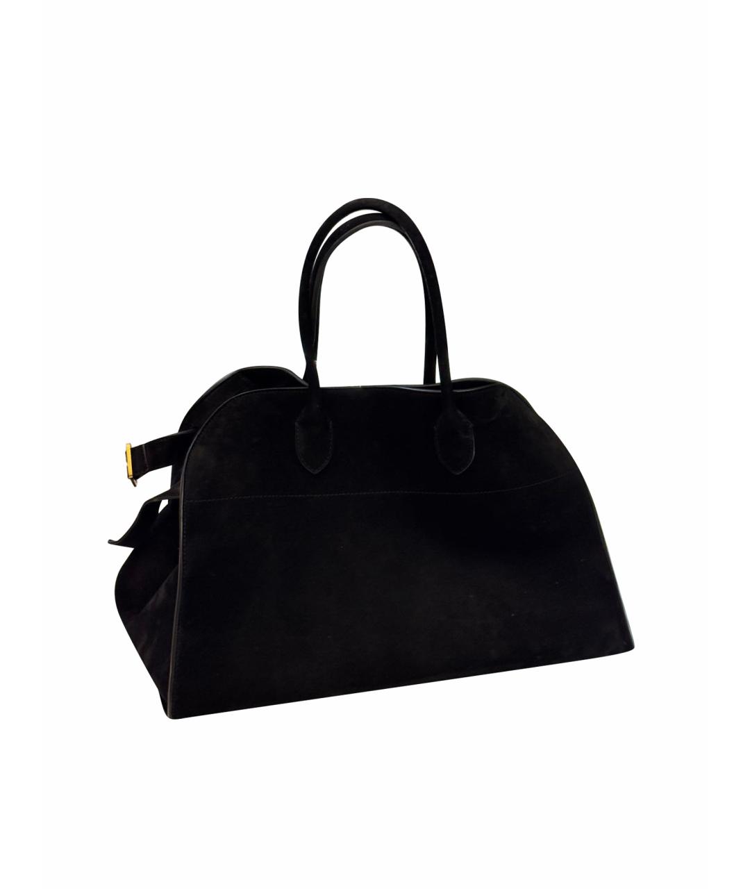 THE ROW Черная замшевая сумка тоут, фото 1