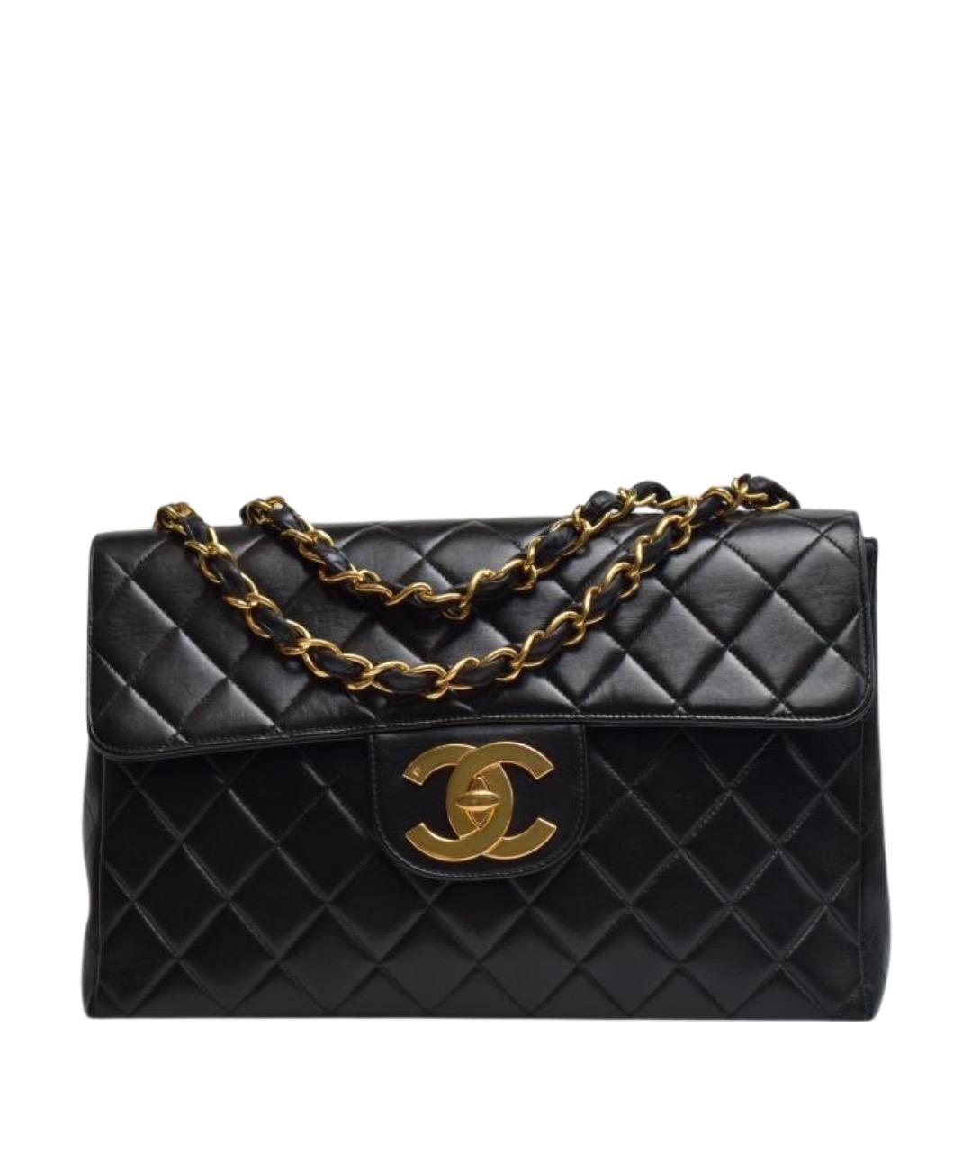 CHANEL Черная кожаная сумка через плечо, фото 1