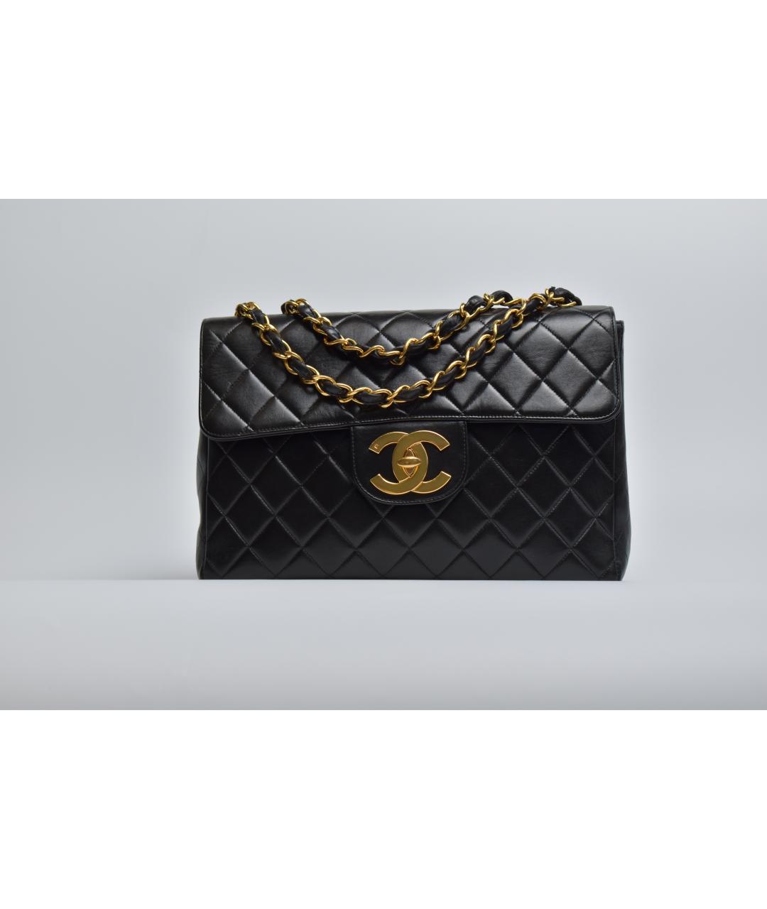 CHANEL Черная кожаная сумка через плечо, фото 10