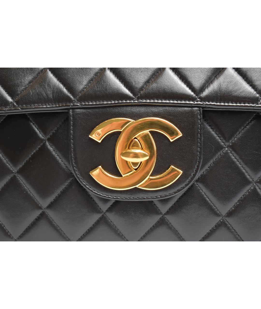 CHANEL Черная кожаная сумка через плечо, фото 9