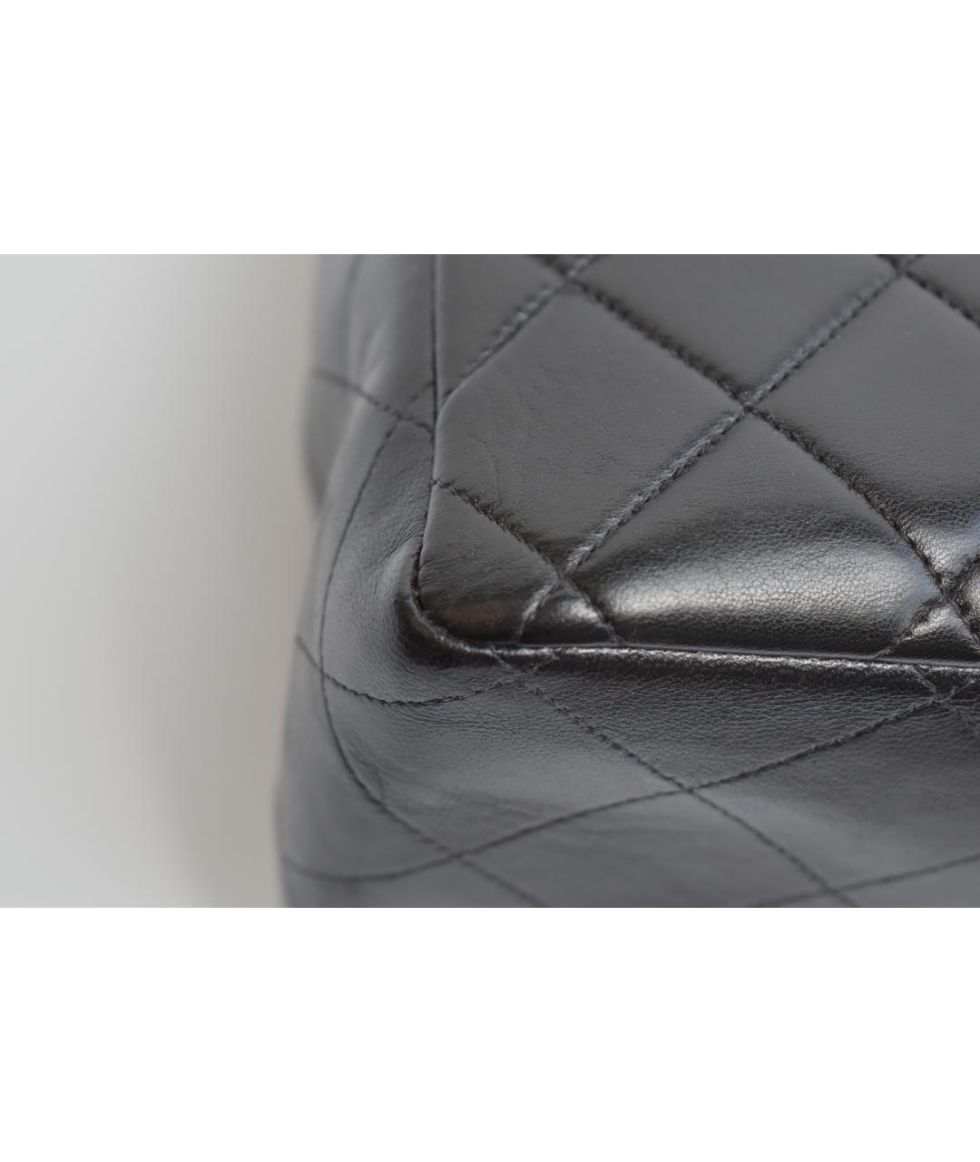 CHANEL Черная кожаная сумка через плечо, фото 6