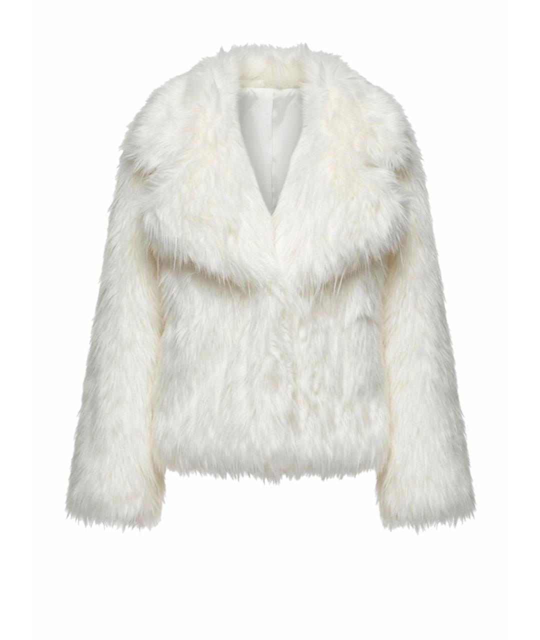 PINKO Белая полиэстеровая шуба, фото 1