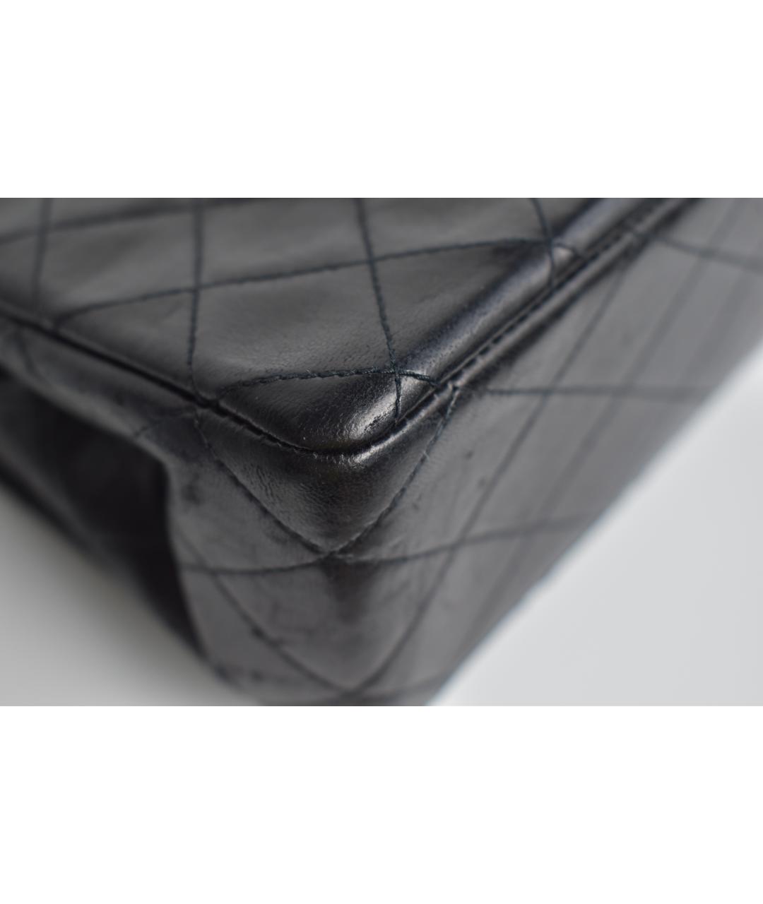 CHANEL Черная кожаная сумка через плечо, фото 6