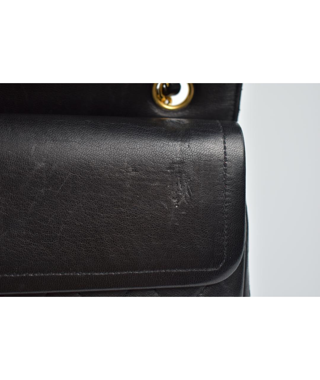 CHANEL Черная кожаная сумка через плечо, фото 8