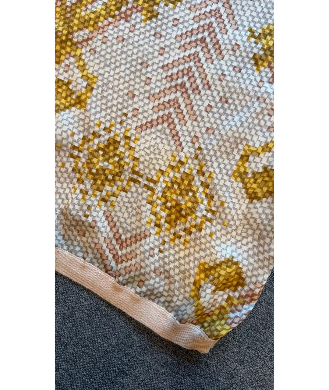 VERSACE COLLECTION Бежевая шелковая майка, фото 7