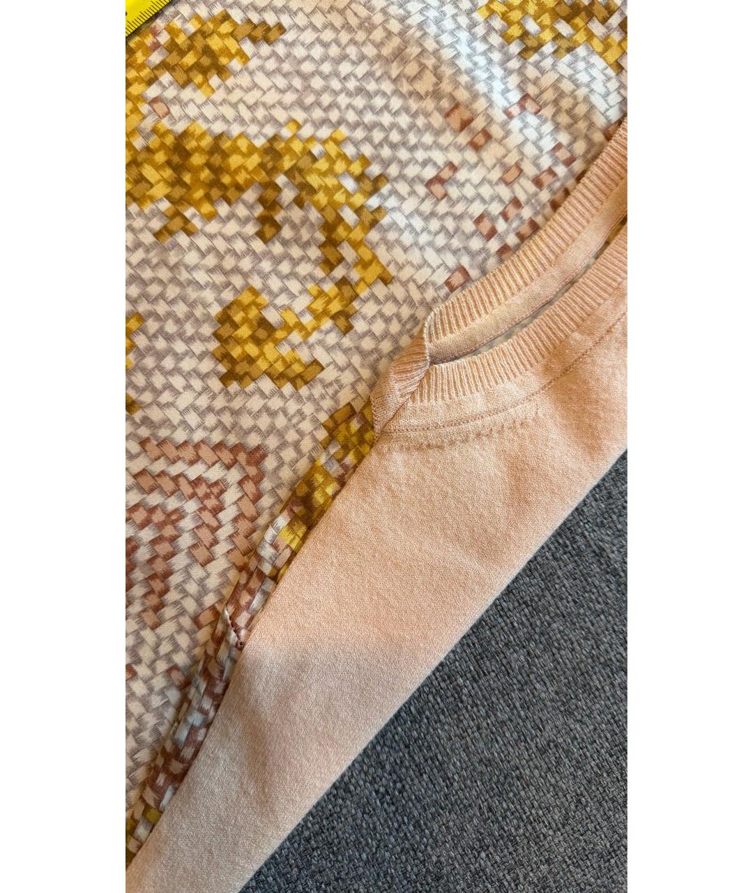 VERSACE COLLECTION Бежевая шелковая майка, фото 6