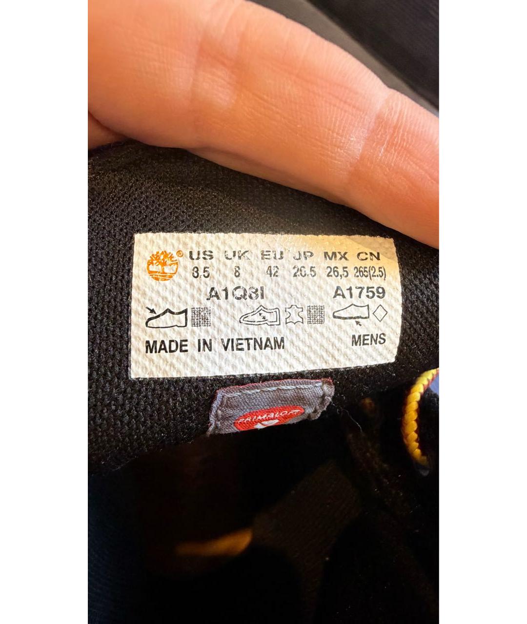 OFF-WHITE Черные замшевые высокие ботинки, фото 5