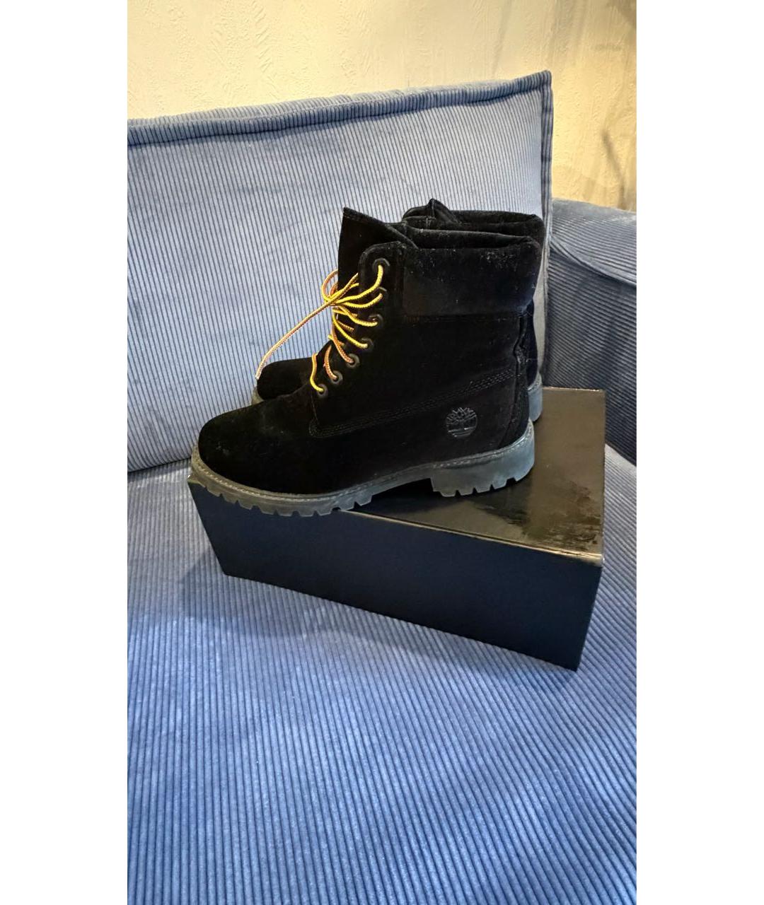 OFF-WHITE Черные замшевые высокие ботинки, фото 2