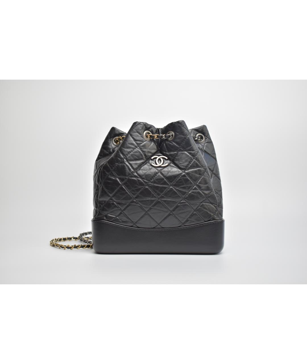 CHANEL Черный кожаный рюкзак, фото 9