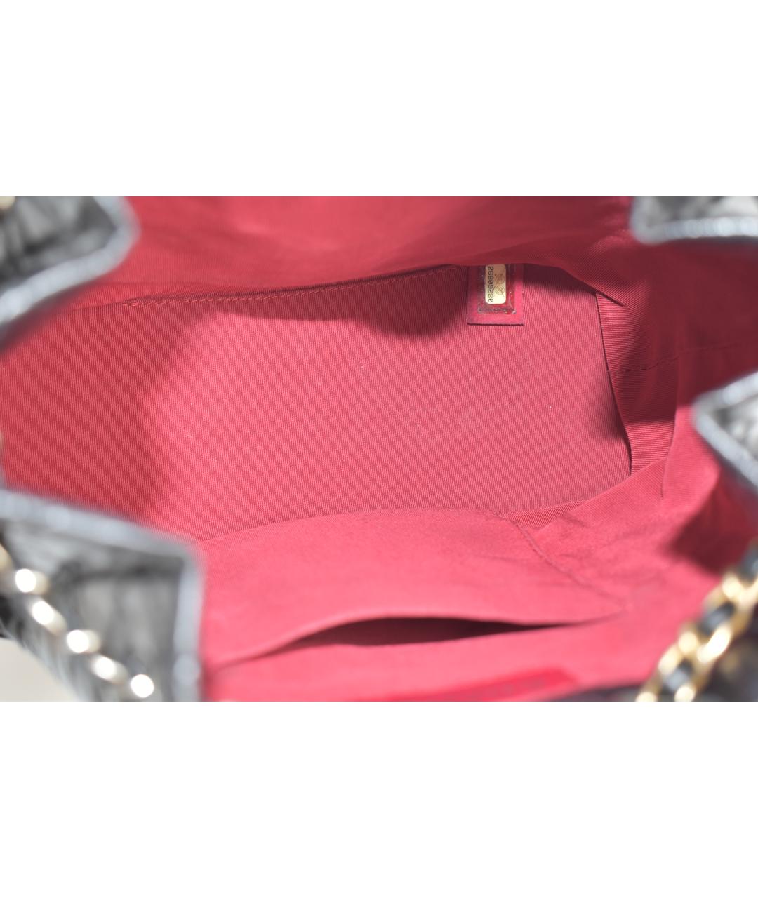 CHANEL Черный кожаный рюкзак, фото 4