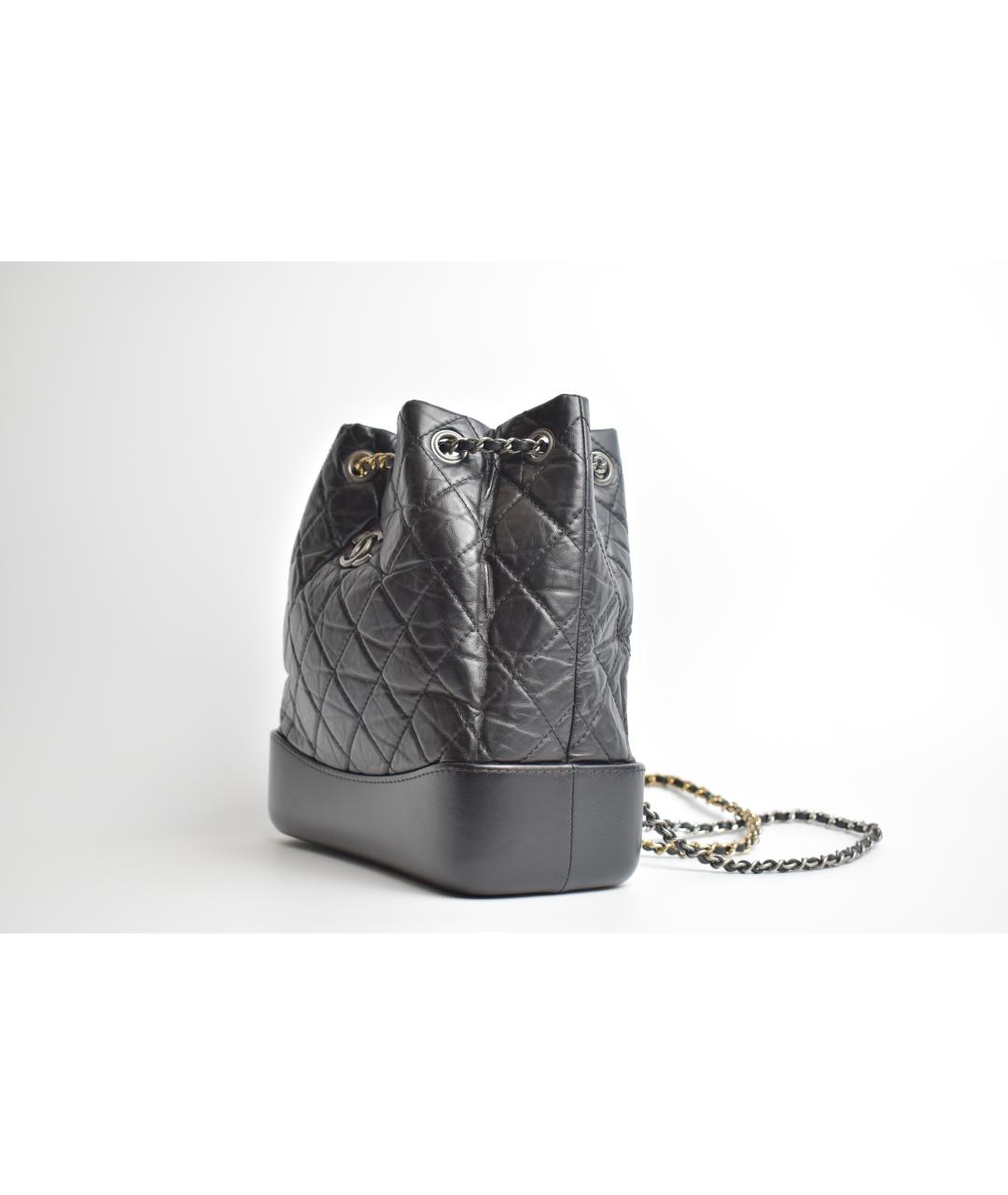 CHANEL Черный кожаный рюкзак, фото 2