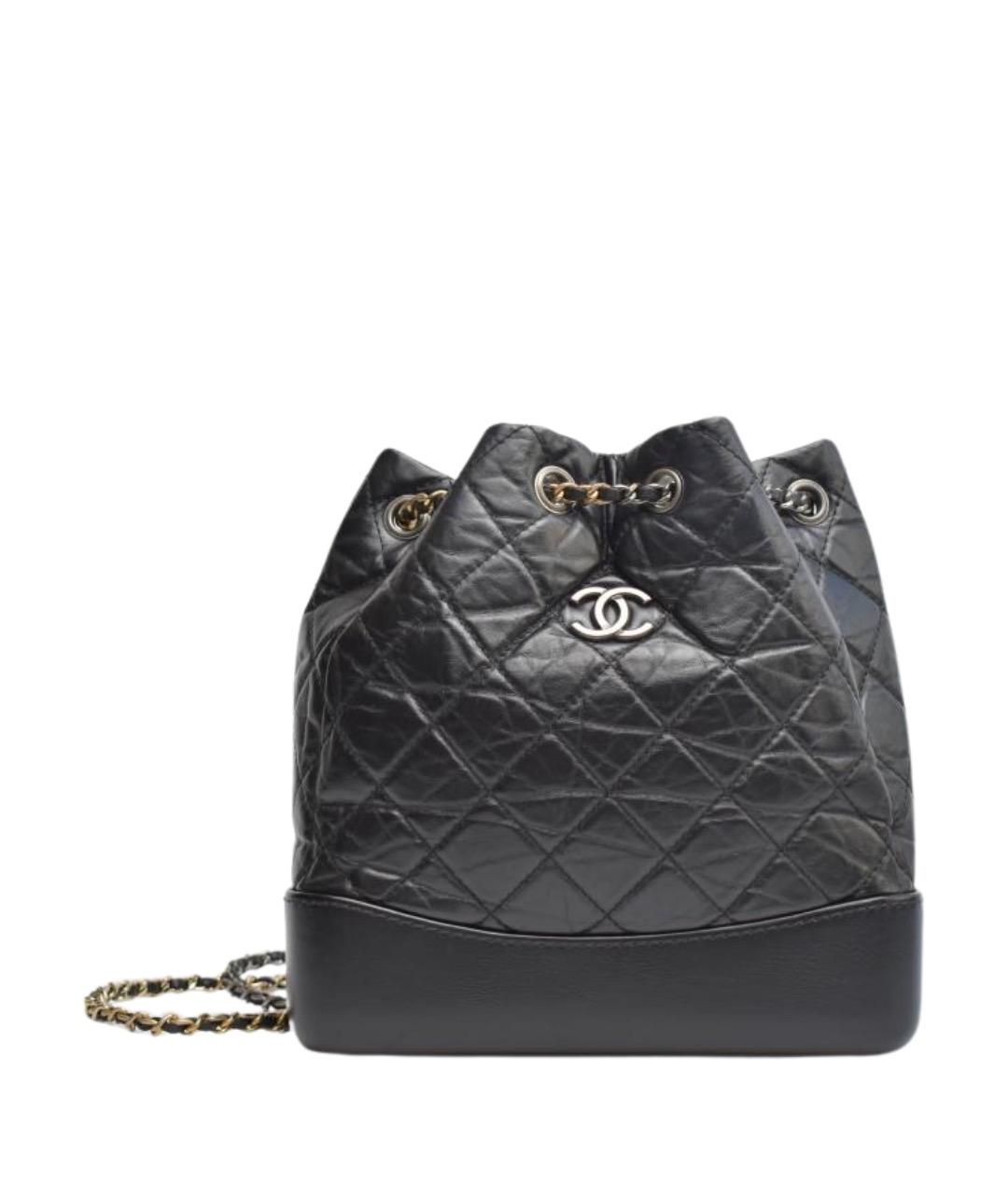 CHANEL Черный кожаный рюкзак, фото 1