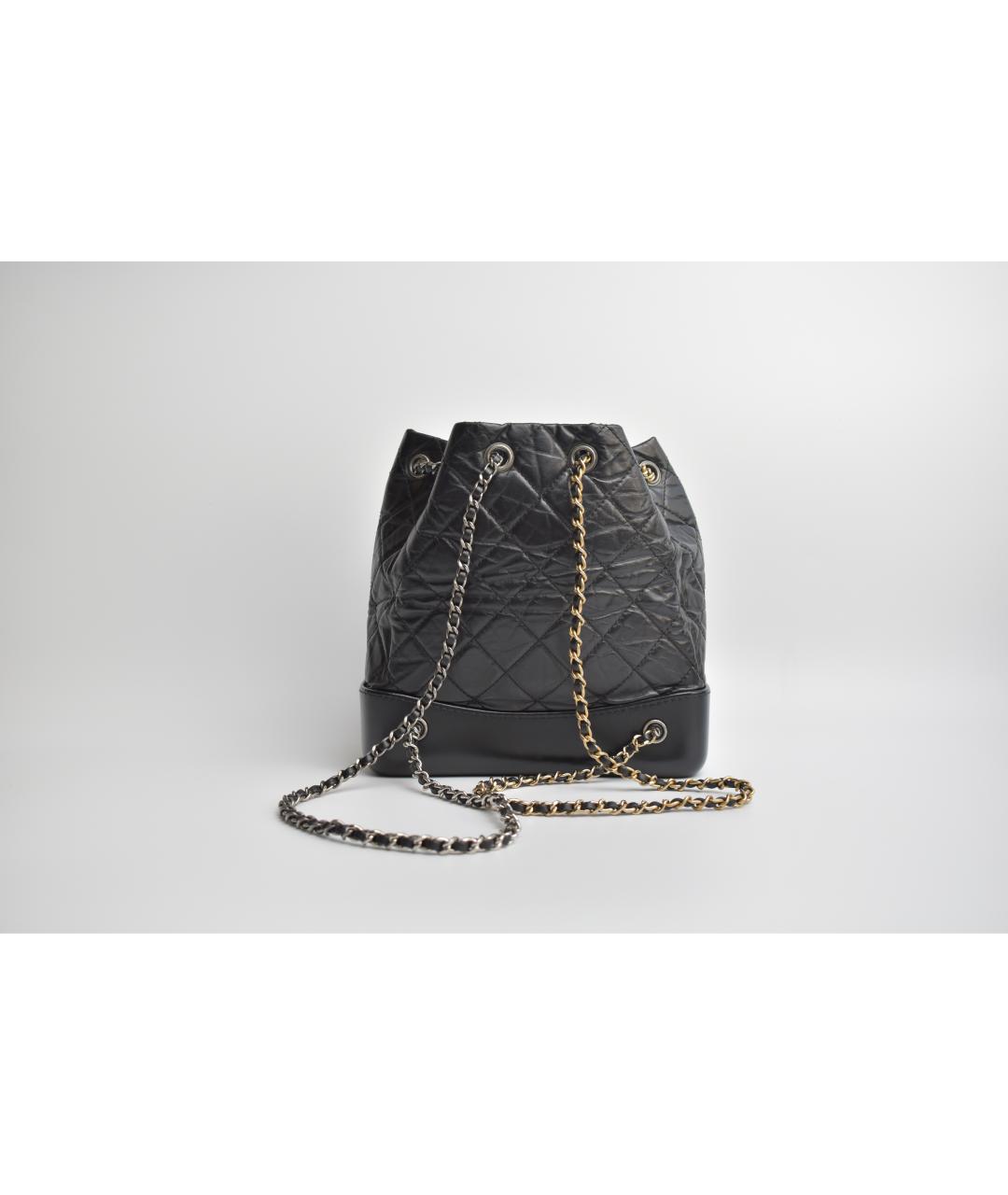 CHANEL Черный кожаный рюкзак, фото 3