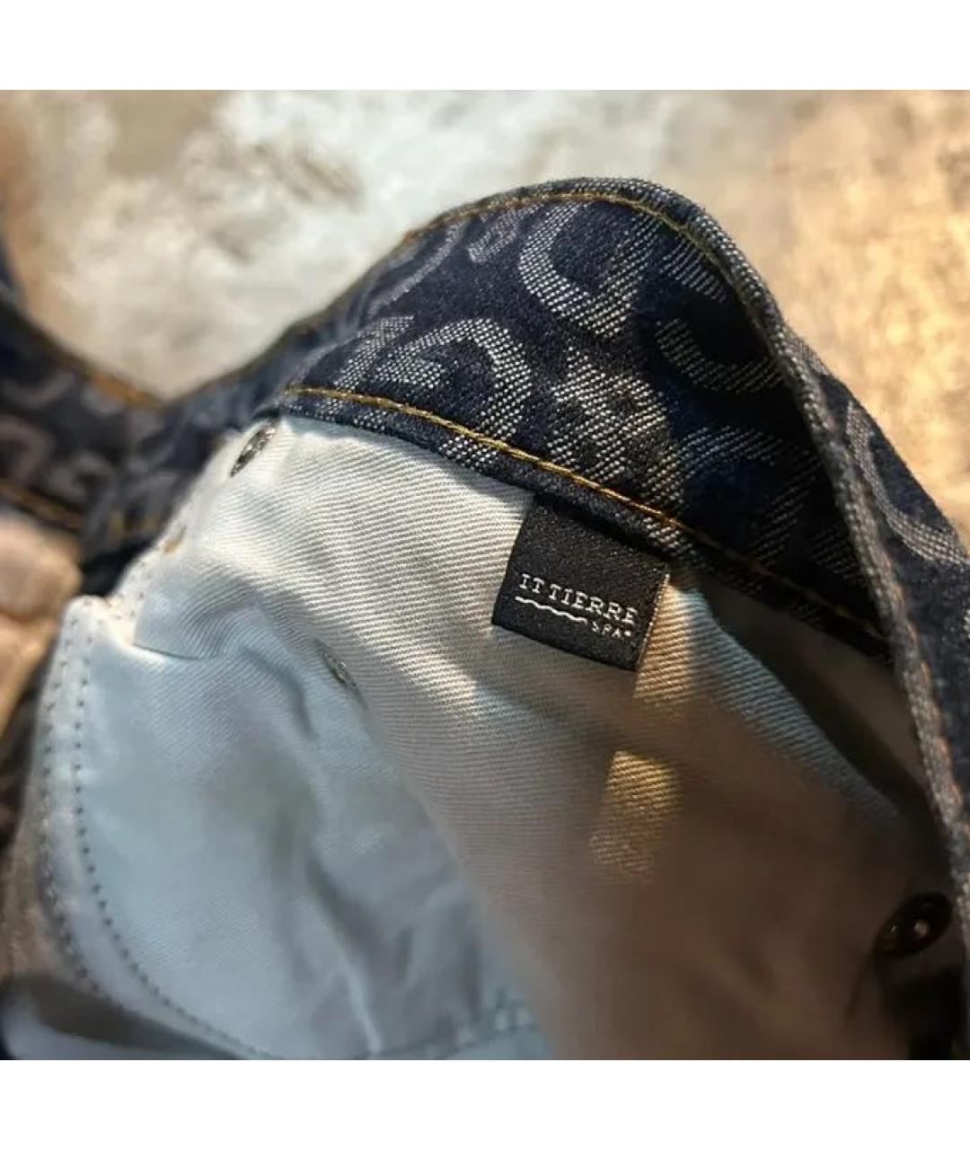 DOLCE&GABBANA Темно-синие хлопко-эластановые прямые джинсы, фото 7