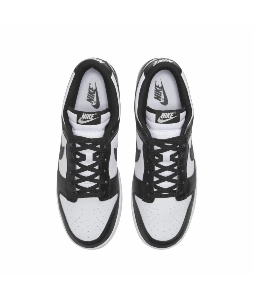 NIKE Черные кожаные низкие кроссовки / кеды, фото 3