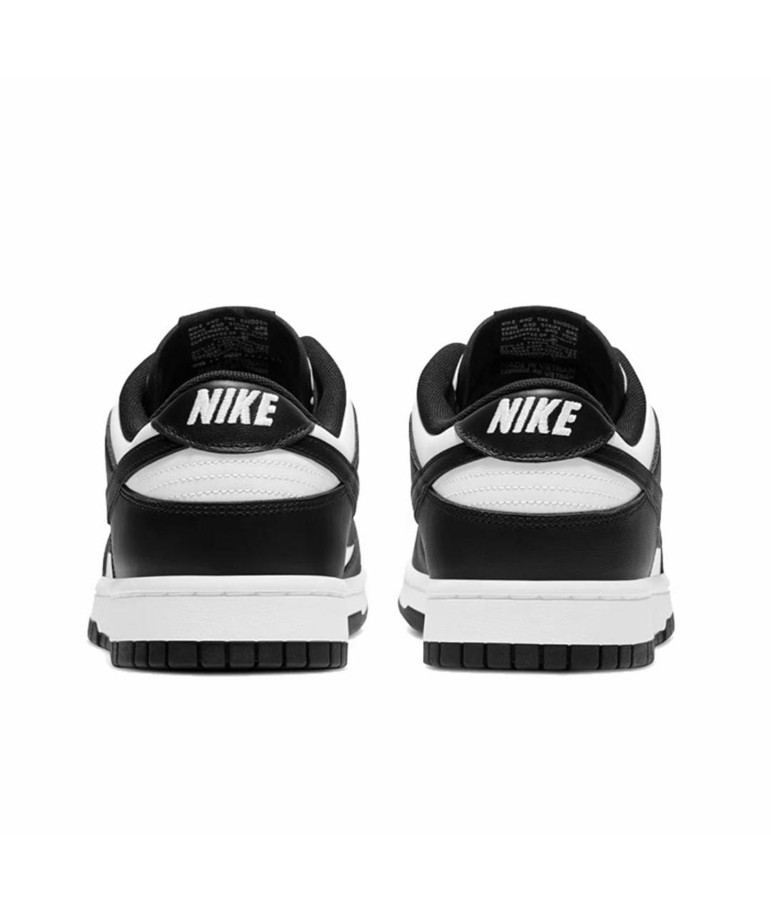 NIKE Черные кожаные низкие кроссовки / кеды, фото 4