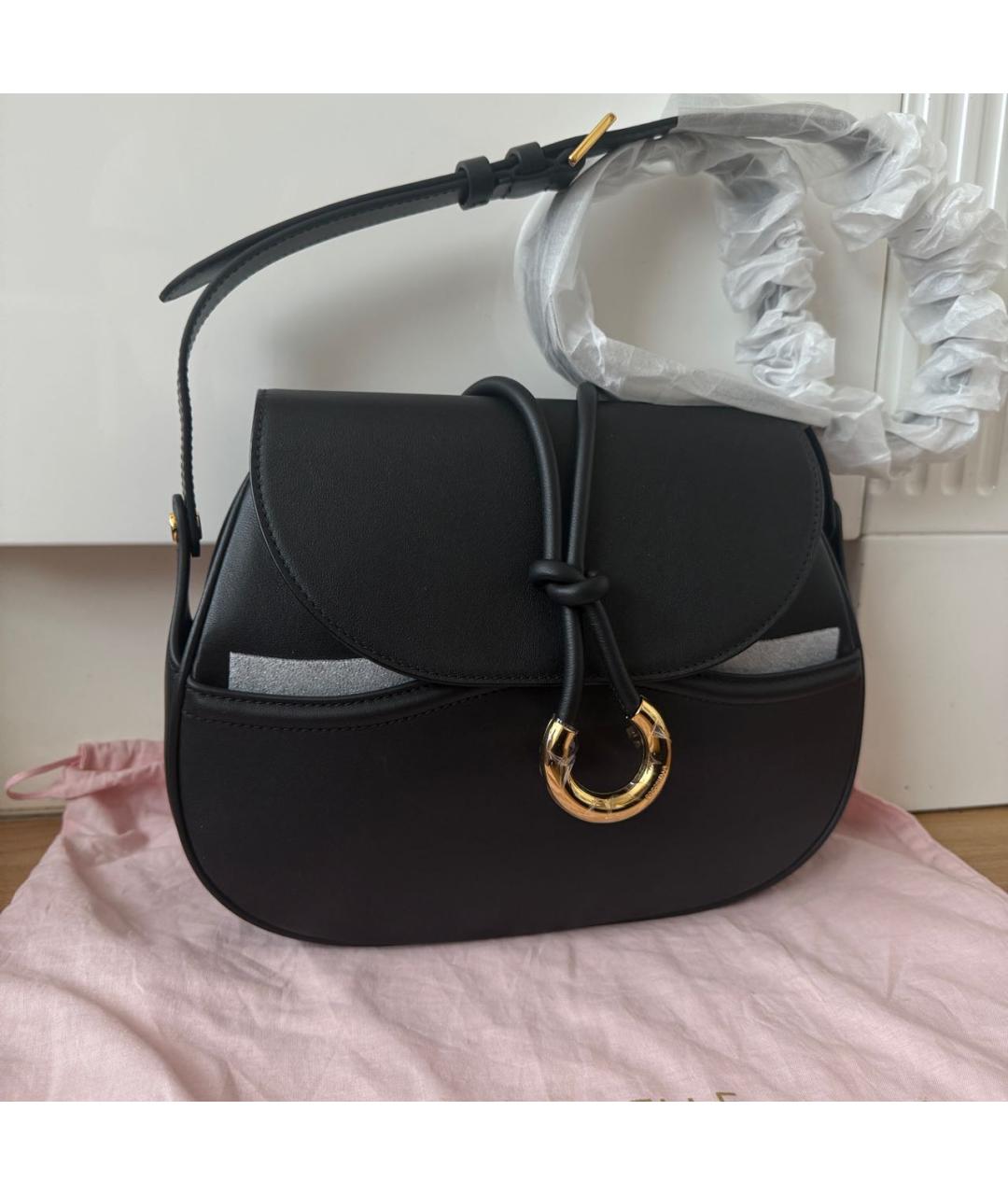 COCCINELLE Черная кожаная сумка через плечо, фото 2