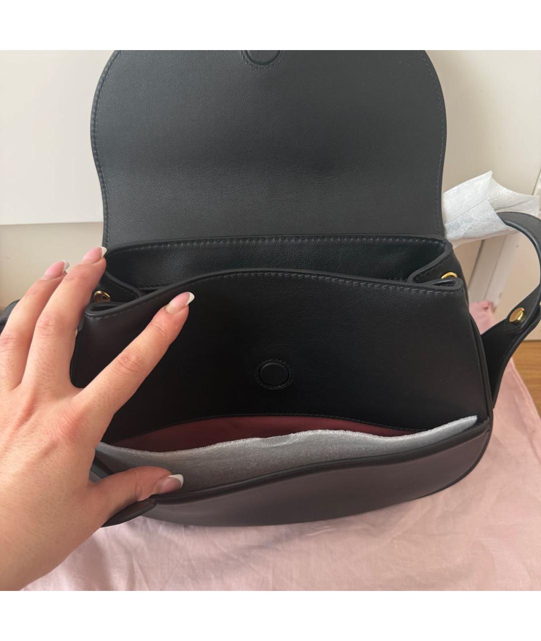 COCCINELLE Черная кожаная сумка через плечо, фото 7