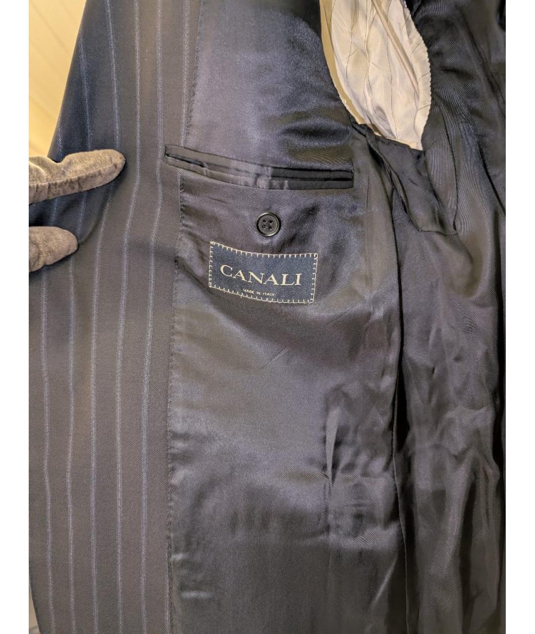 CANALI Темно-синий классический костюм, фото 2