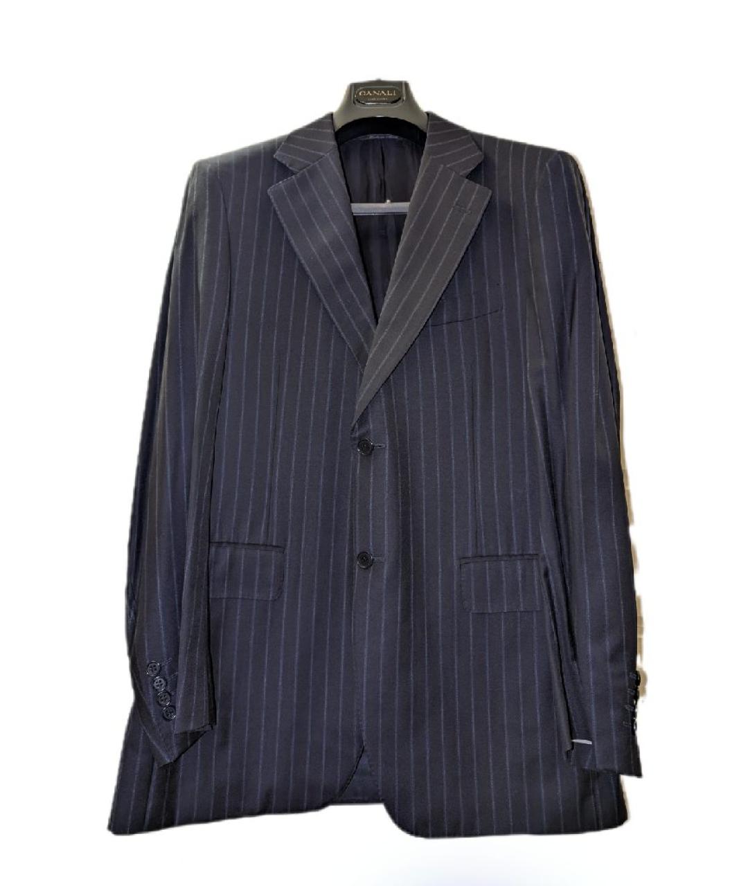 CANALI Темно-синий классический костюм, фото 8