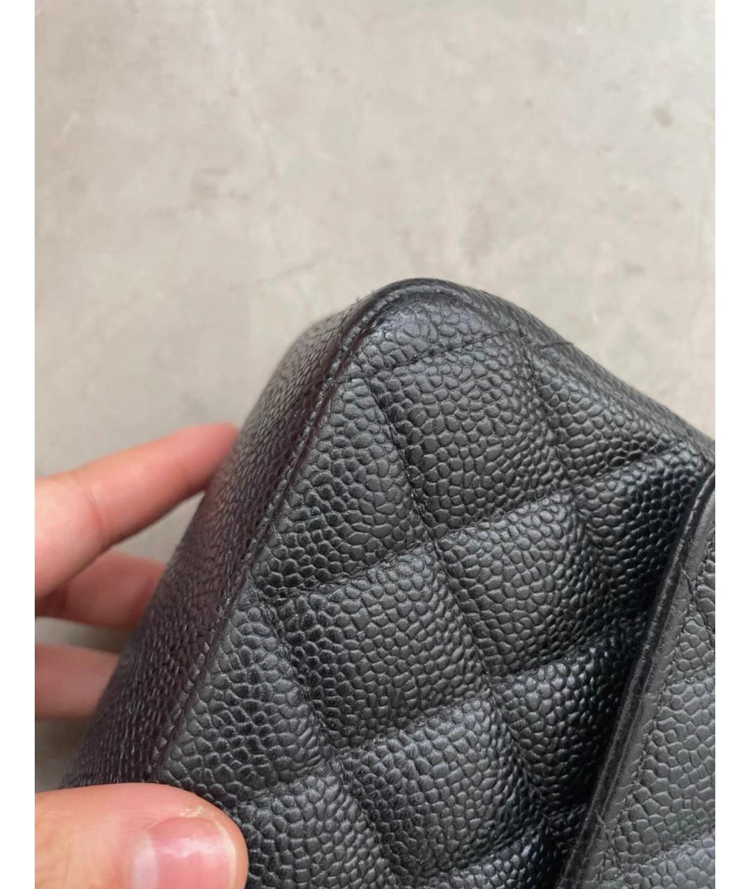 CHANEL Черная кожаная сумка через плечо, фото 4