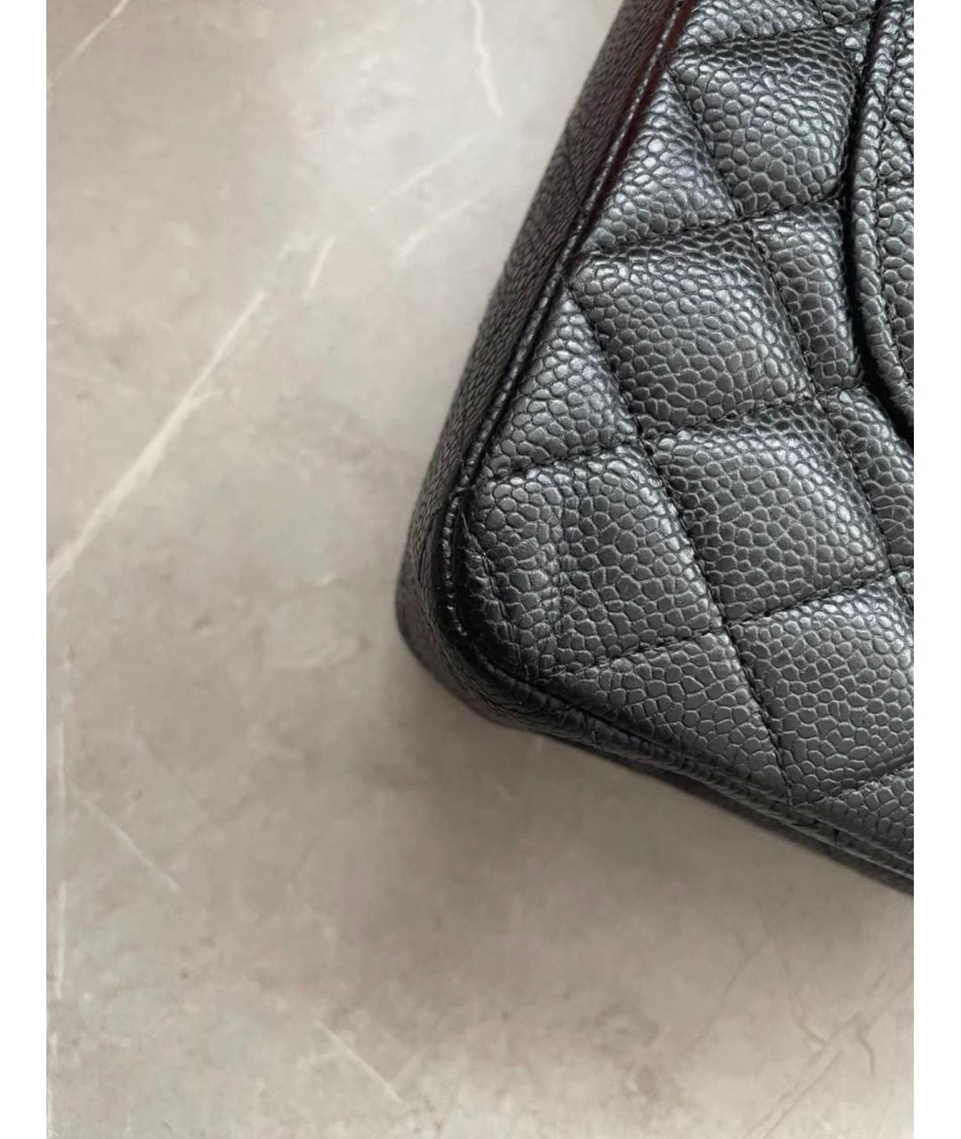 CHANEL Черная кожаная сумка через плечо, фото 7